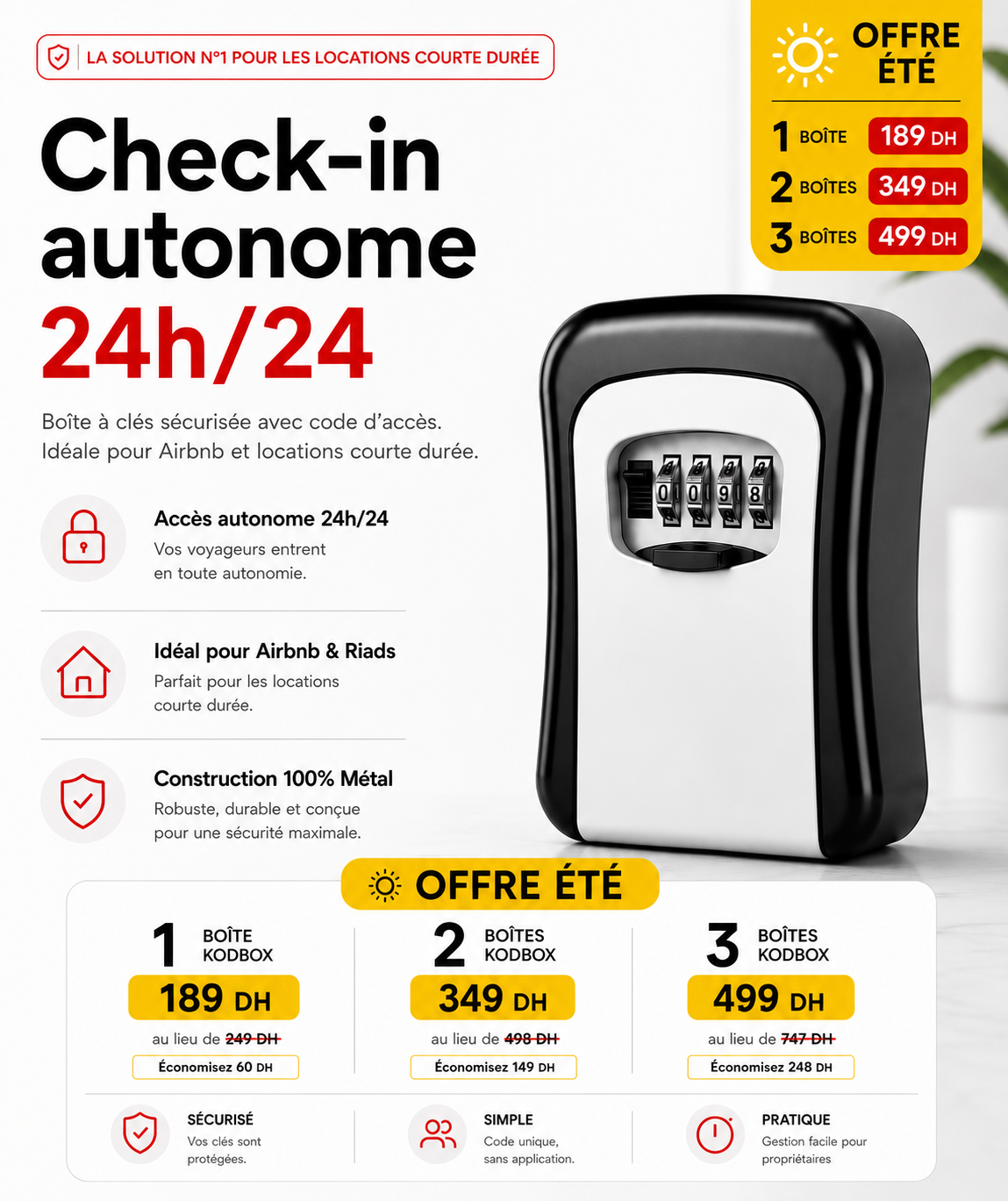 Boîte à clés sécurisée KODBOX®